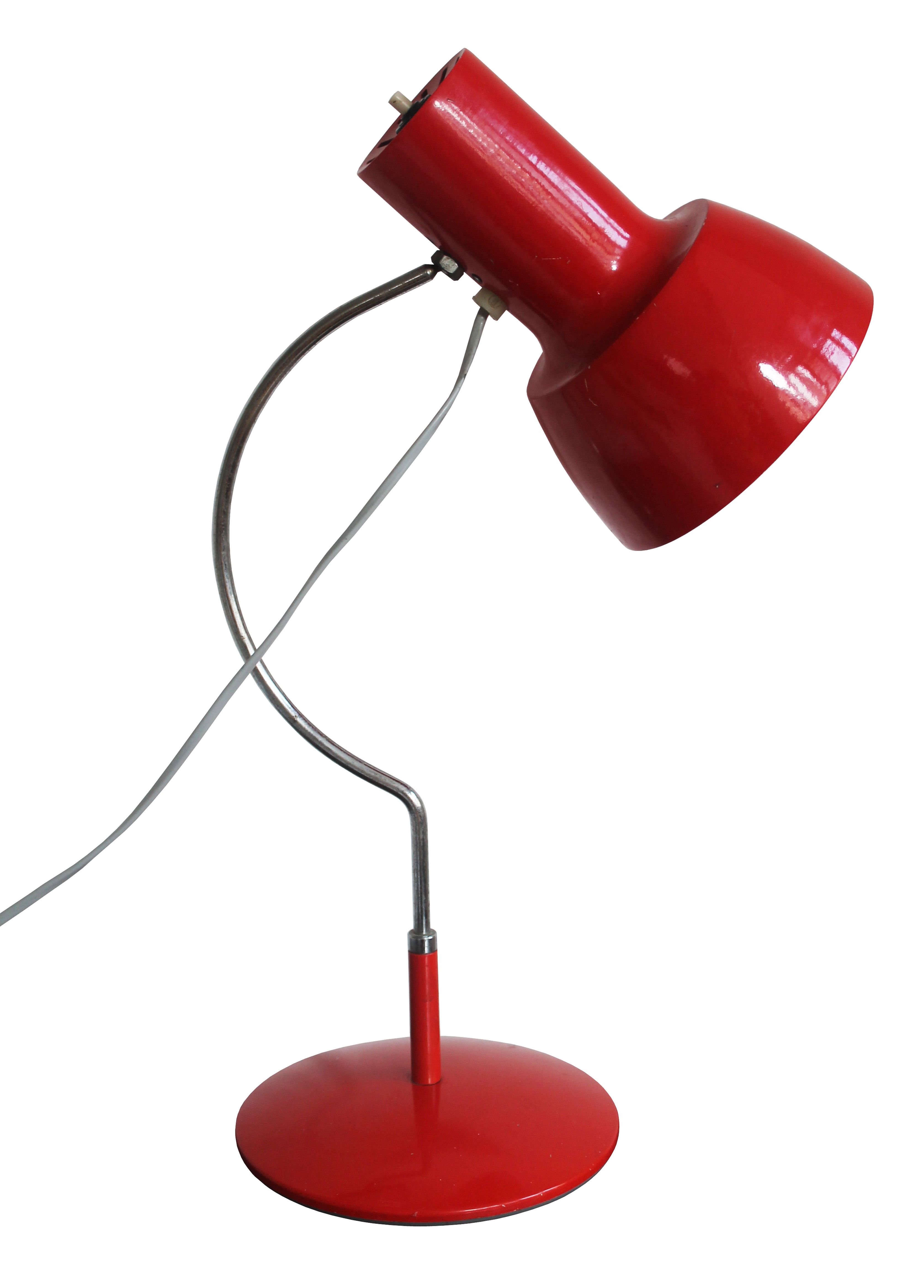 1960's Mid Century Desk Lamp by Josef Hurka