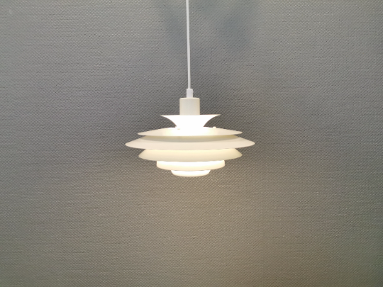 Danish designed hanging lamp, produced by JEKA (closed in the 1990s) model 1029-P