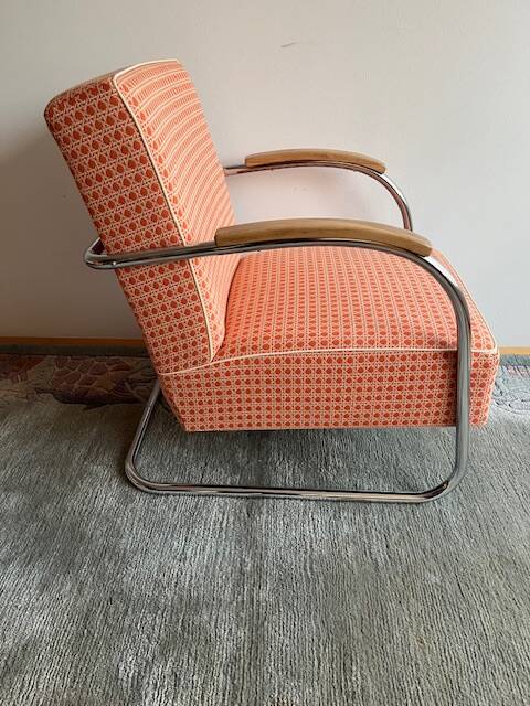 Pair of Mücke-Melder Cantilever Armchairs FN21 Famos, 1940s