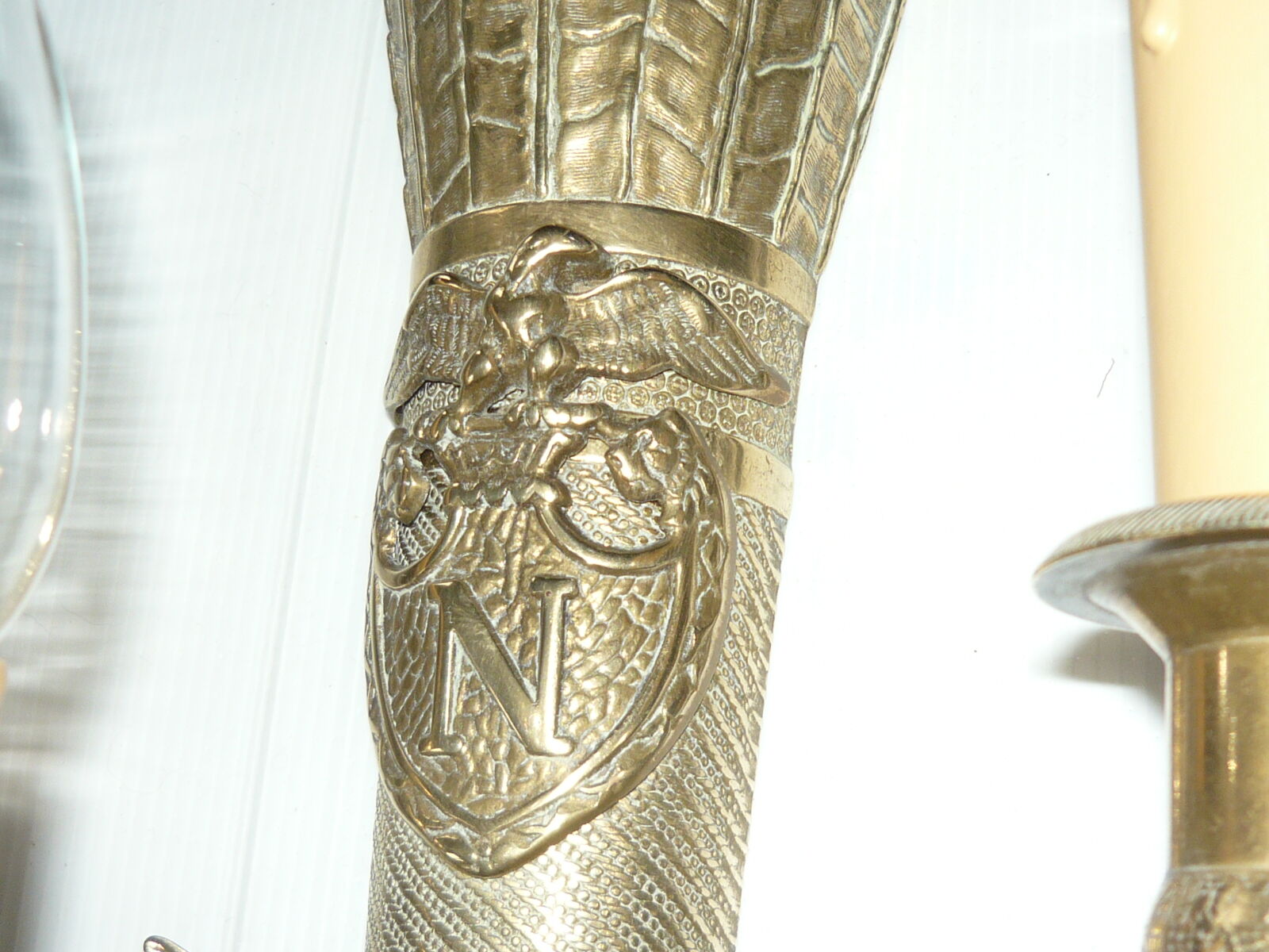 Paire d'appliques en bronze style empire Napoleon iii