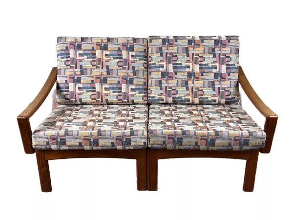 1960s/70s Teak 2-seater sofa by Glostrup Møbelfabrik Denmark Design