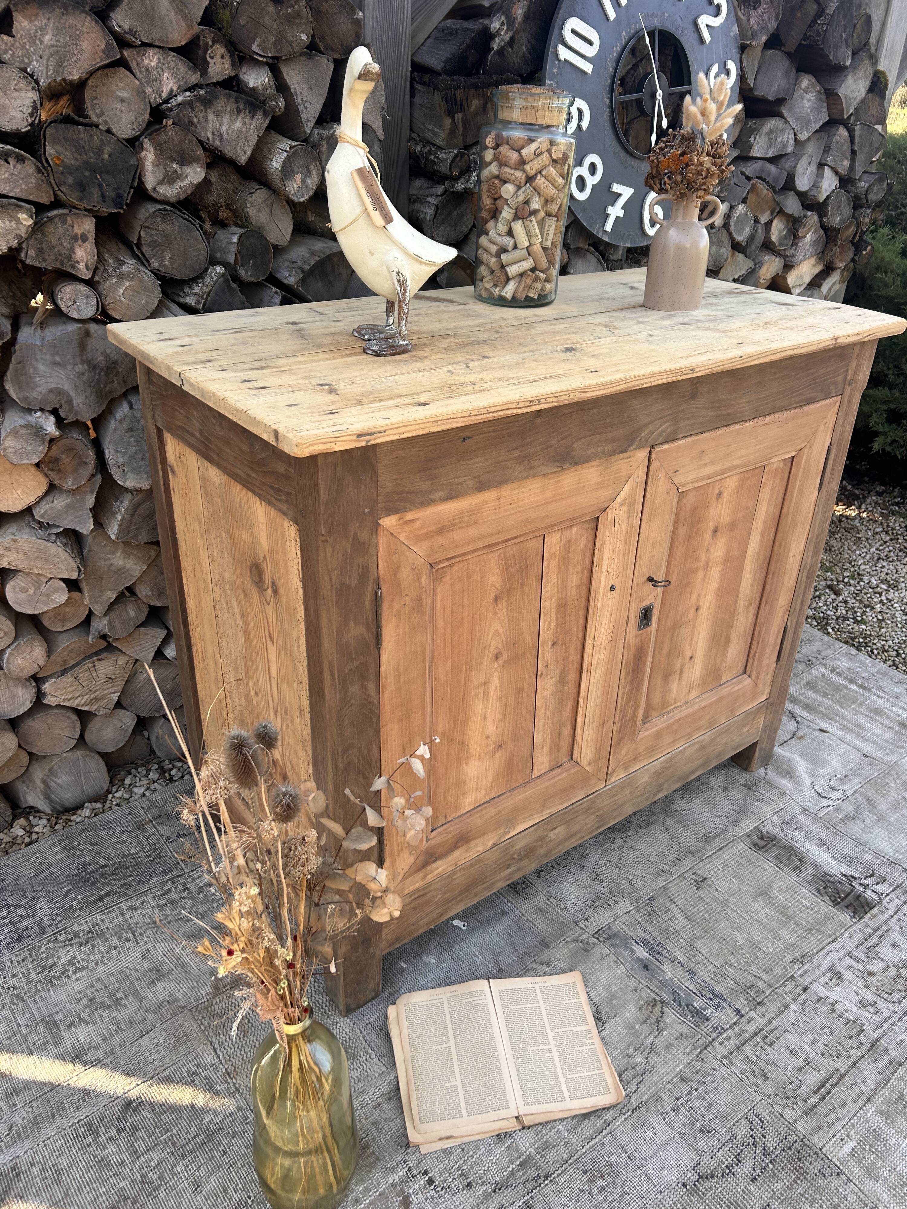 Renovated wooden sideboard