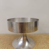 Silver-plated flower pick, space age, 1970s.