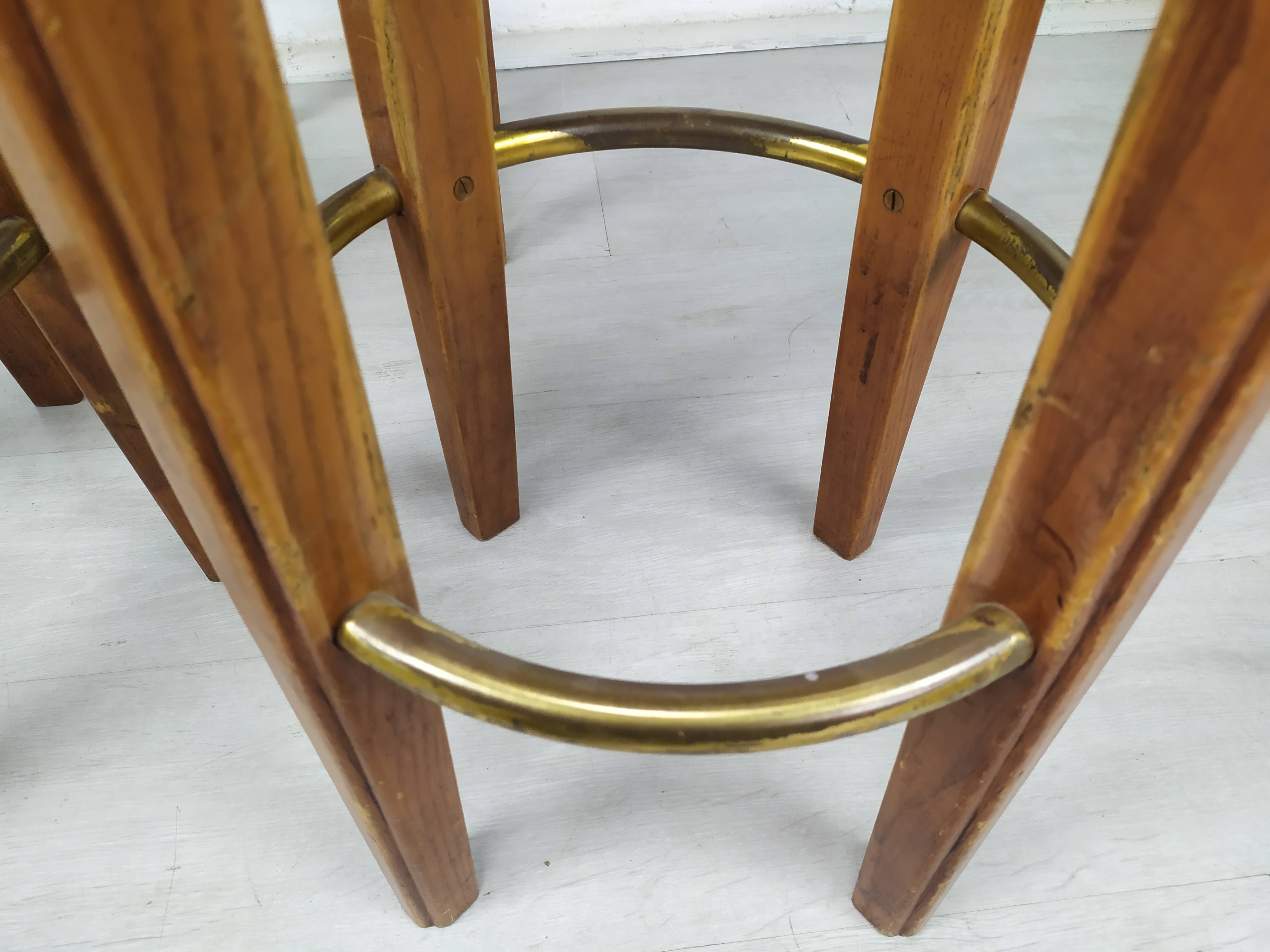 3 art deco bar stools