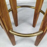 3 art deco bar stools