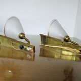 Pair of large wall lamps art deco 1930