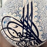 Hand painted ceramic vase Kutahya Türkiye