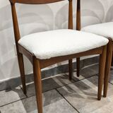 4 vintage Scandinavian teak chairs by Johannes Andersen 1960