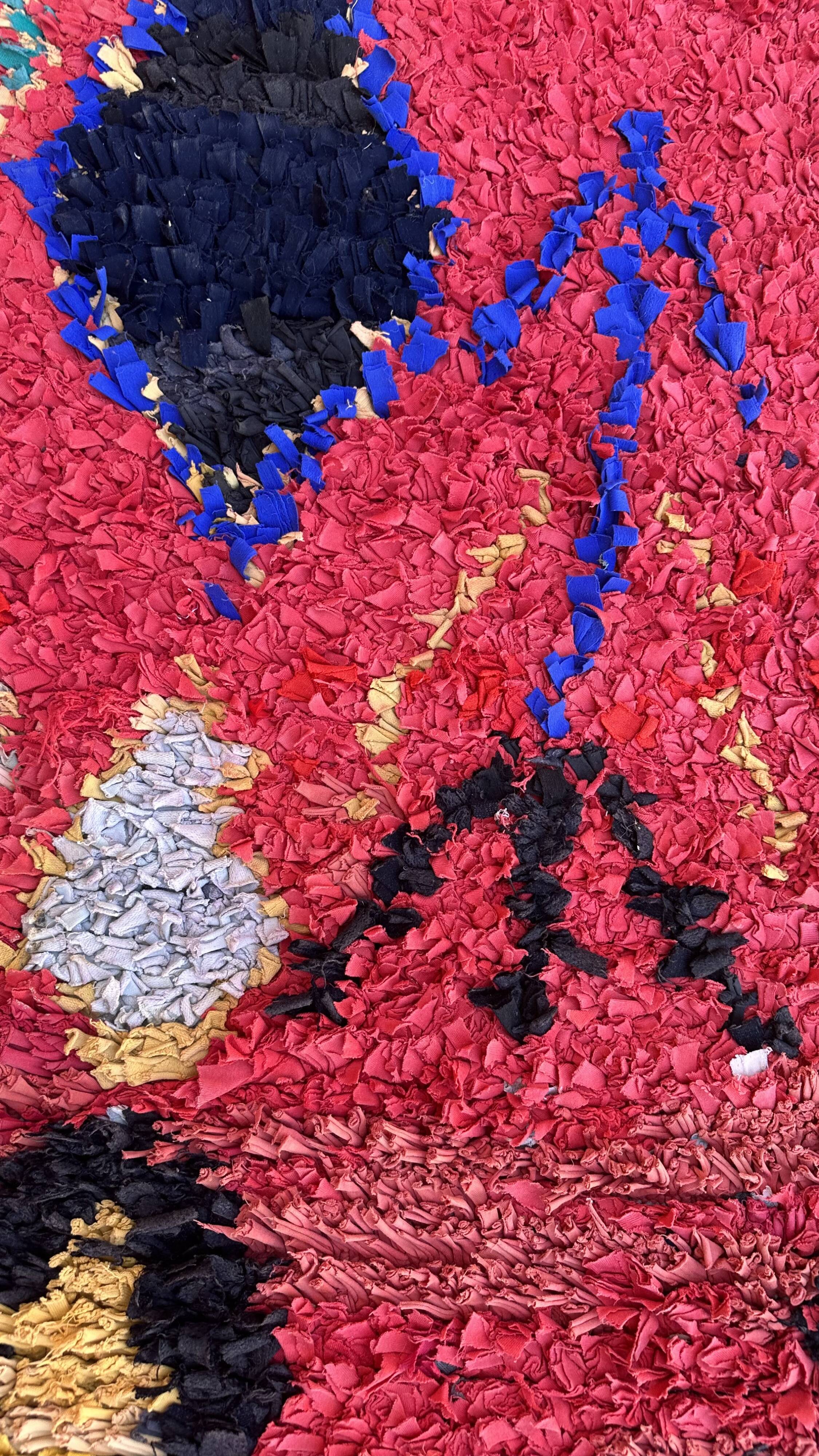 Moroccan red carpet - 152 x 193 cm