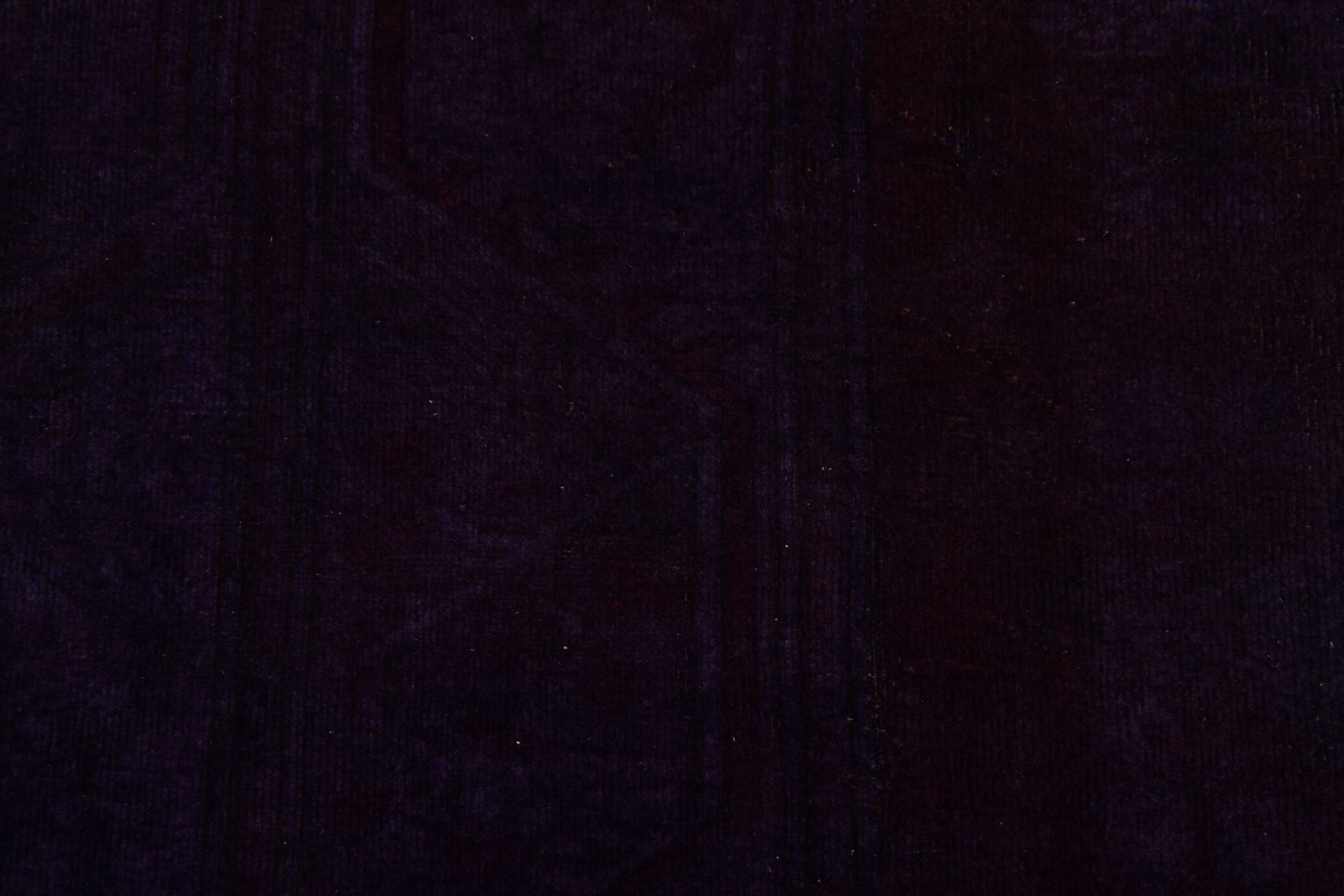 7x10 Dark Purple Turkish Vintage Rug, 215x292 Cm