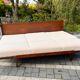 JITONA Sofa Renovated Buckle Fabric, Vintage Czech 1960s