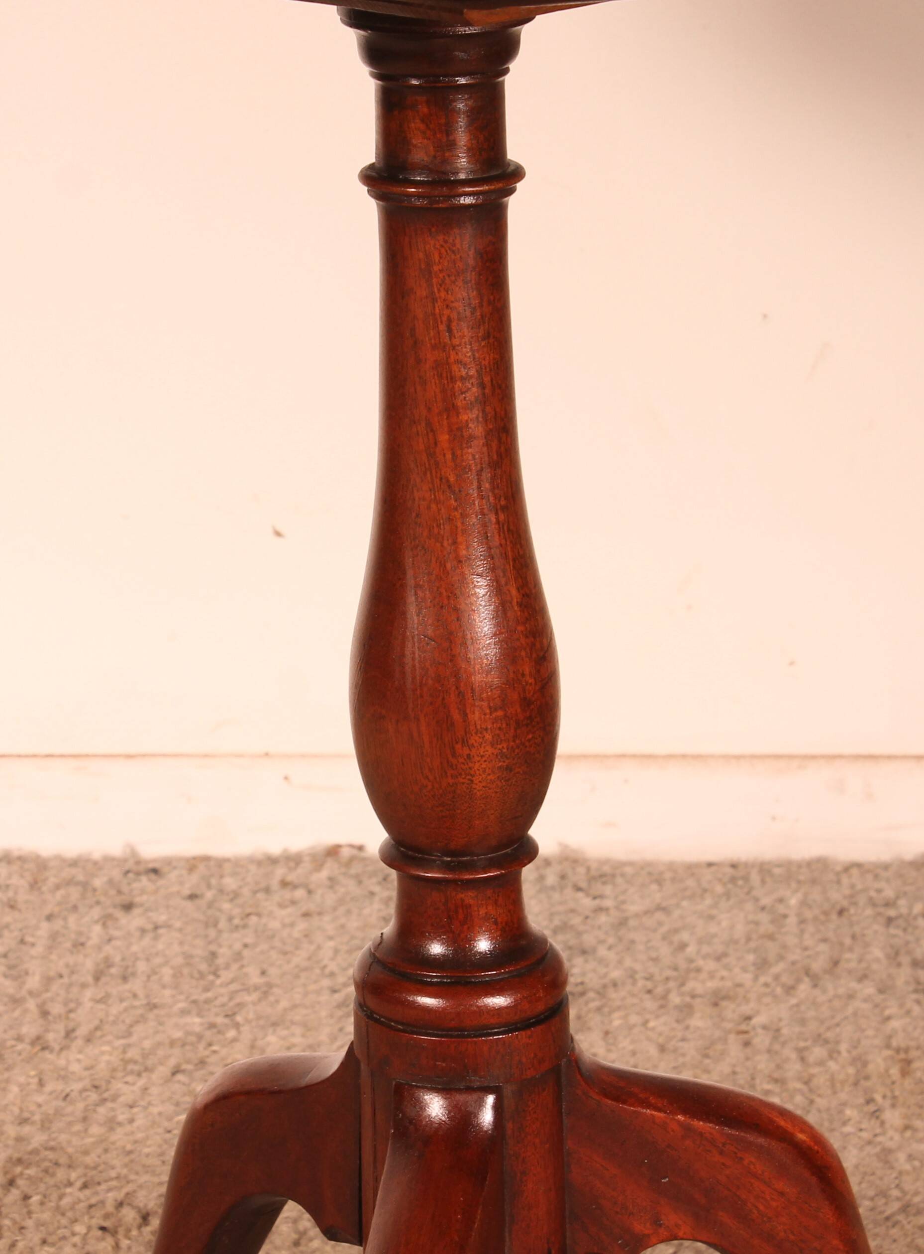 Small Mahogany Pedestal Table Circa 1800