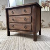 Solid elm aranjou chest of drawers