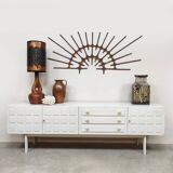 Vintage wooden credenza sideboard 'Cubism'