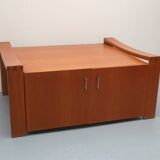 1970s coffeetable in oak with storage