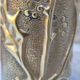 75 shell casing carved - Art of the poilus floral decoration WW1