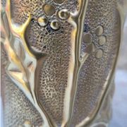 75 shell casing carved - Art of the poilus floral decoration WW1