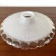 Pendant light with clear and frosted glass bowl