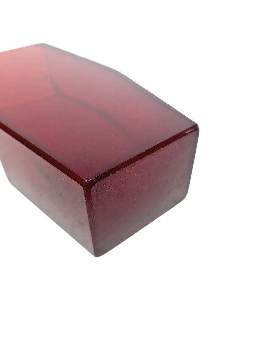 Art Deco glass vase by Joseph Hoffmann from Moser, Czechoslovakia, 1930s