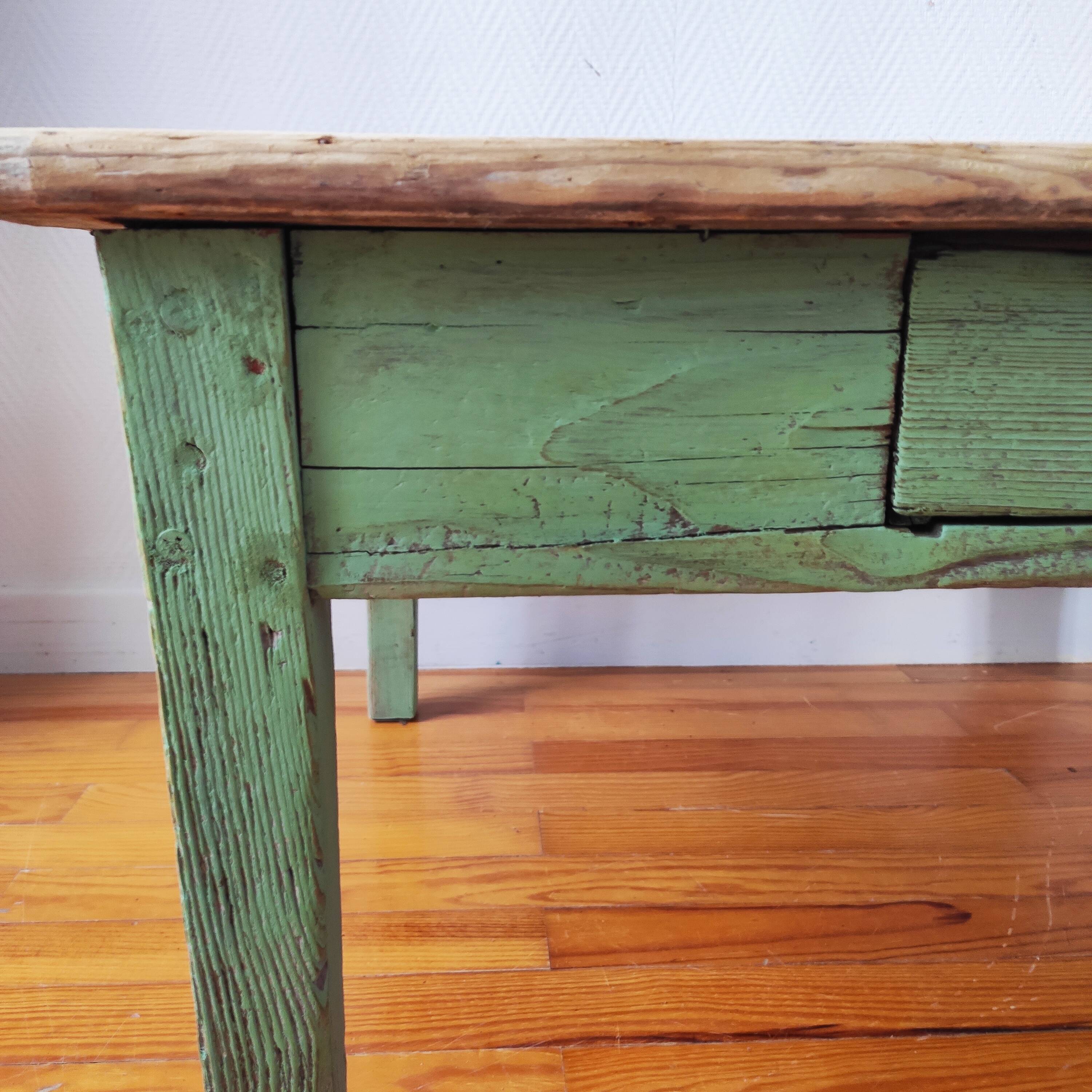 Weathered farmhouse coffee table