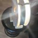 Lampe lithophanie en biscuit et stuc style arts décoratifs