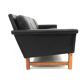 Scandinavian 3-seater leather sofa, Sweden, 1960s