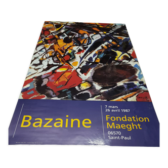 Affiche expo Jean Bazaine 1987