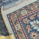 Authentic Persian Lahore rug in burgundy wool 135x200cm