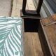 Oak solid wood storage bench