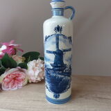 Bouteille delf blue hollandais avec bouchon de liège