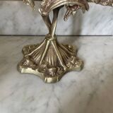 Old gilded bronze candlestick