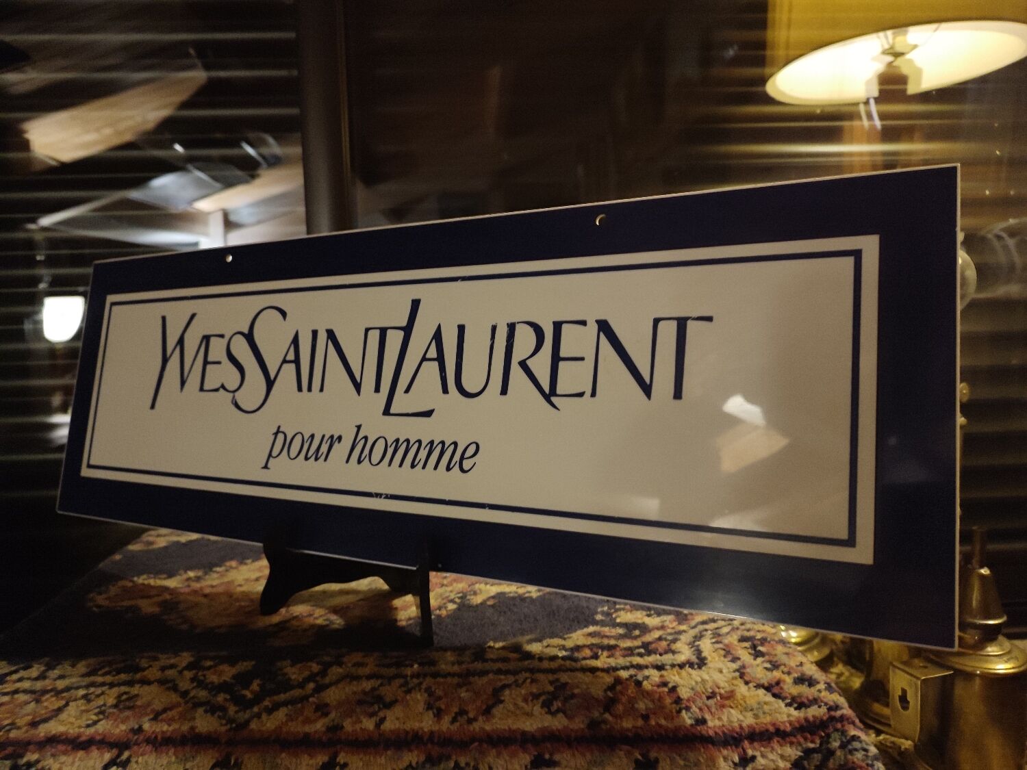 Vintage Yves Saint Laurent sign from the 80s
