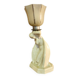 Lampe Céramique Art Déco 1930 Signé Fontinelle
