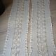 2 chemins de table vintage en crochet fait main