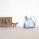 Blue art deco decan decanter