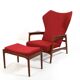 Ib Kofod-Larsen Teak Cloud Master Reclinner Chair 1950s