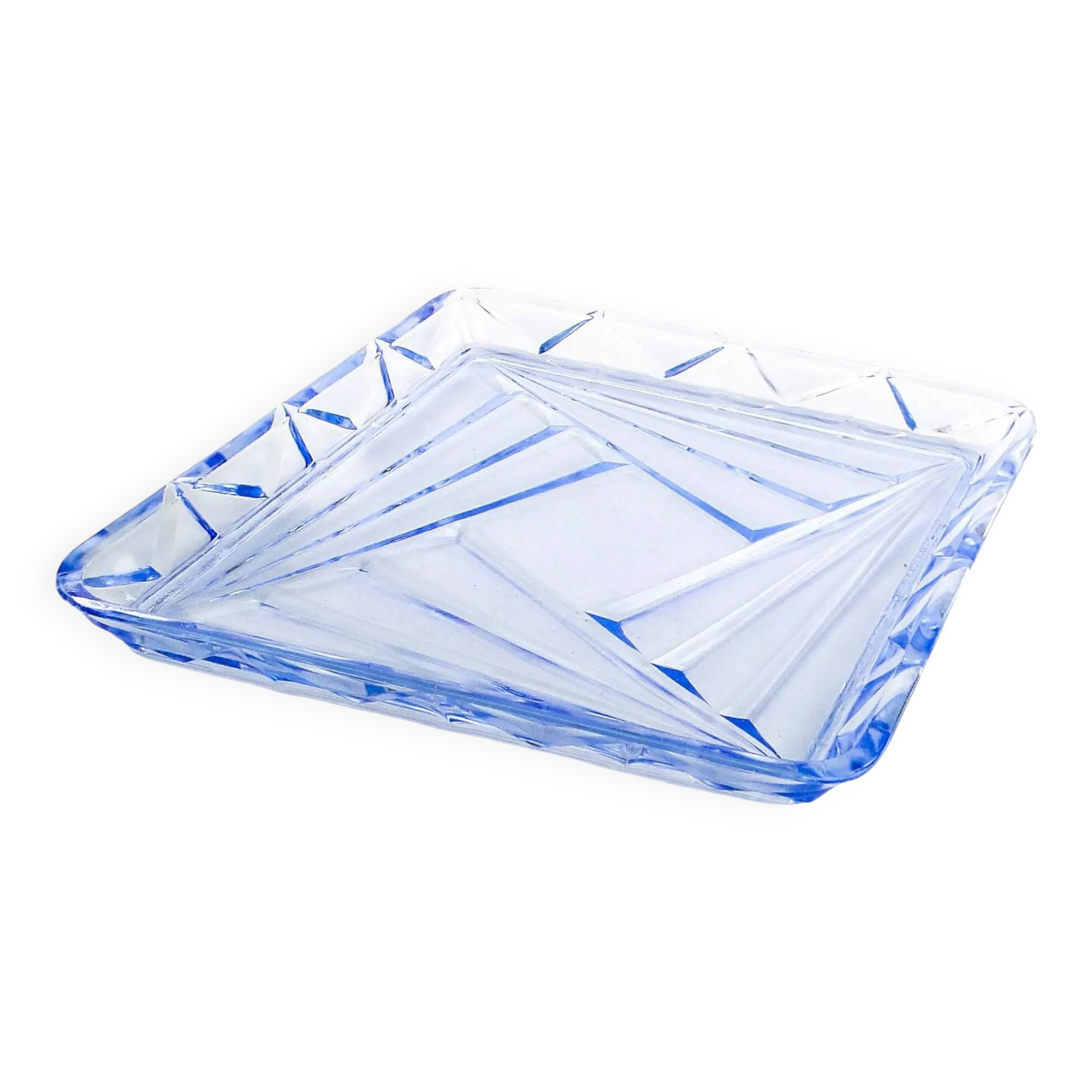 Art Deco tray, glass, Czechoslovakia, 1930s
