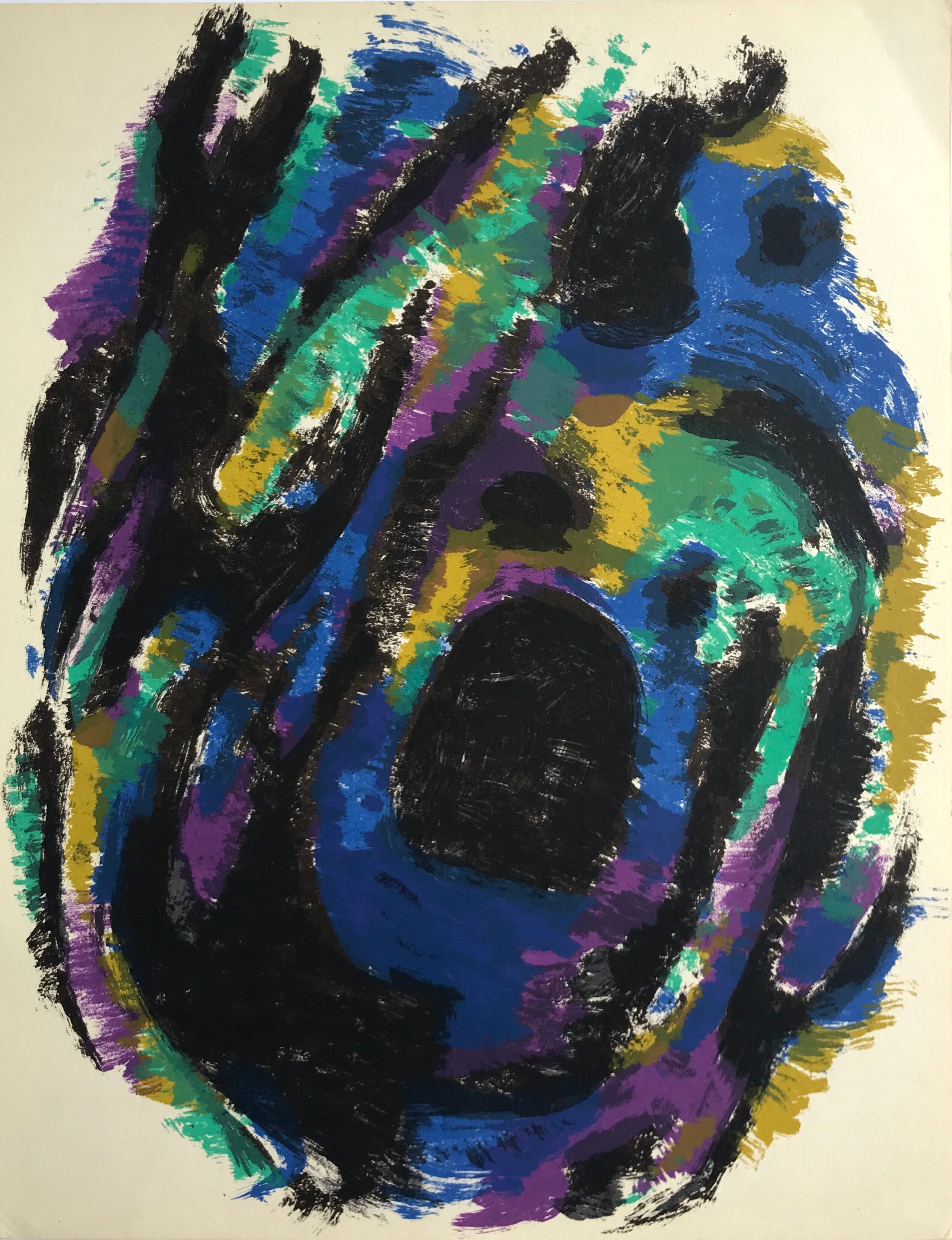 Original lithograph by Alfred Manessier Le Nid, 1960