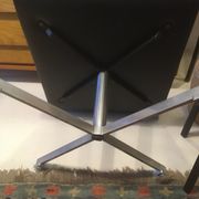 Tabouret en cuir, Danemark, années 1960