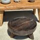 Coffee table in blond teak quadripod