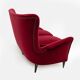 Gio Ponti Art Dèco Italian Sofa from Hotel Bristol Merano, 1950s