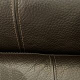 Black leather corner sofa – IKEA KRAMFORS – timeless design