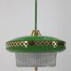1970s Green Space Age Metal Pendant by LUDIB Bratislava, Czechoslovakia