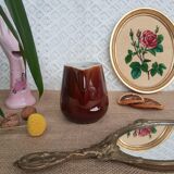 Brown ceramic teapot - vintage