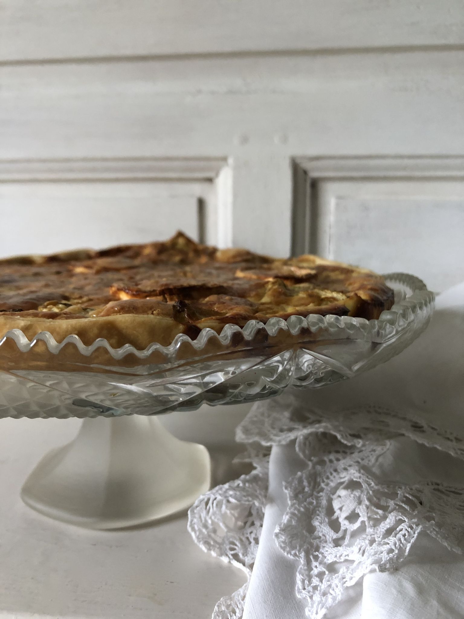 Présentoir à tartes gâteaux piedouche