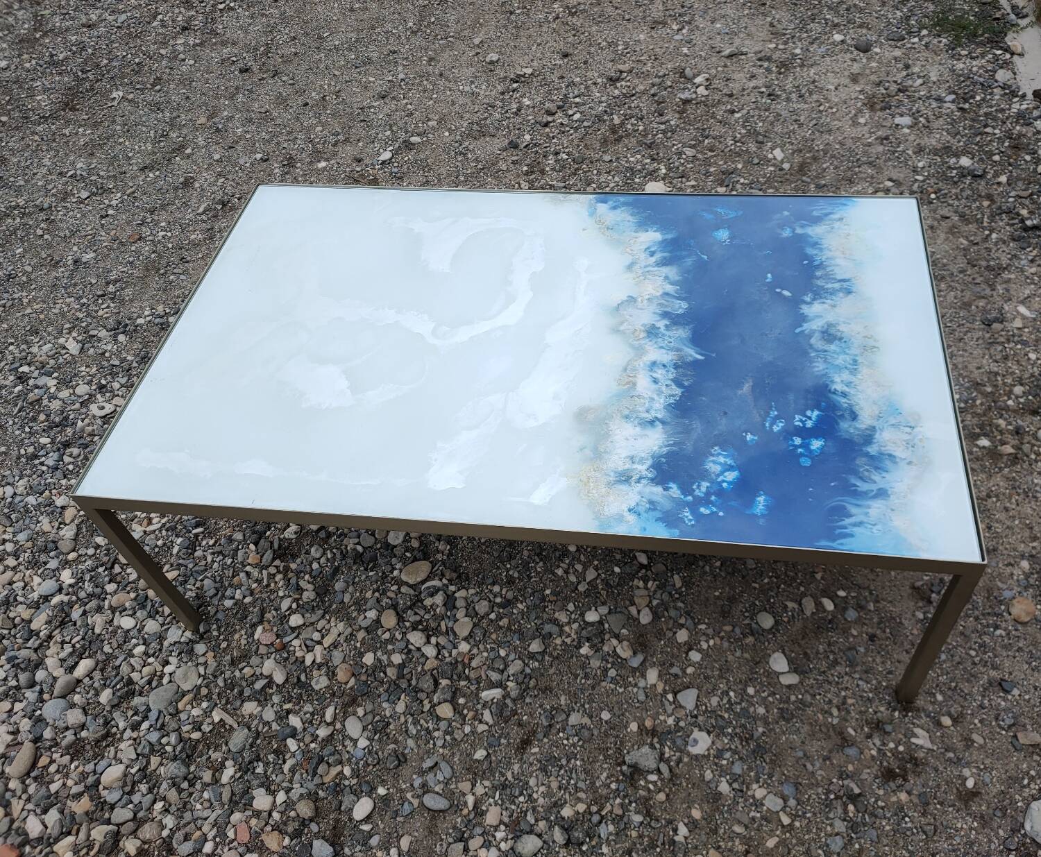 Organic glass coffee tables