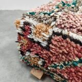 Vintage kilim Moroccan wool Berber ottoman 1970