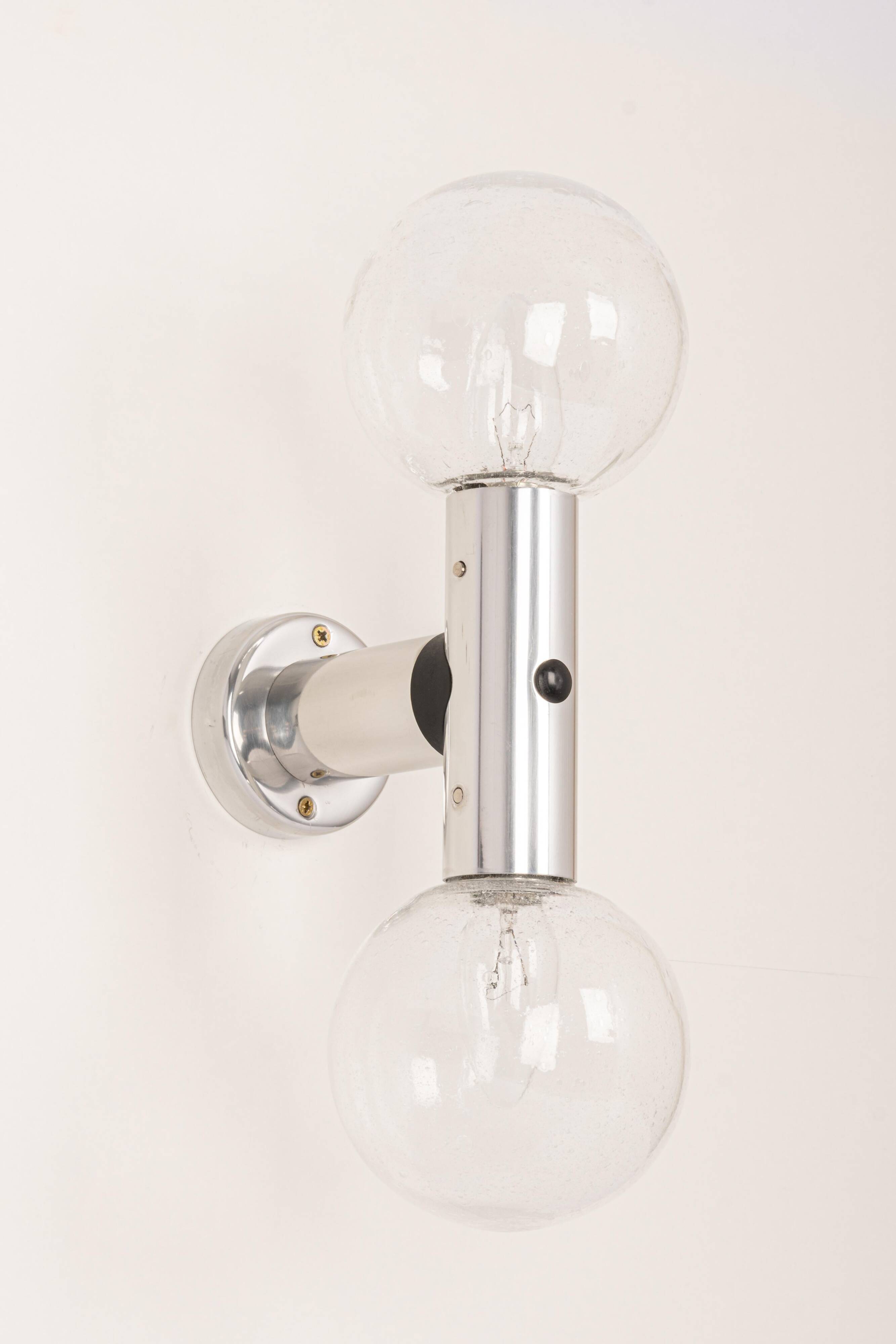 Pair of Atomic wall sconces Kalmar, Austria, 1960s