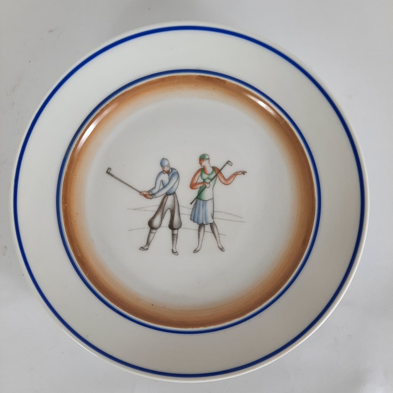 Set of 4 dishes, Gio Ponti, Richard Ginori, sport series