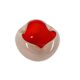 Murano - Alfredo Barbini - opaline glass - orange/white - Italy - 60's
